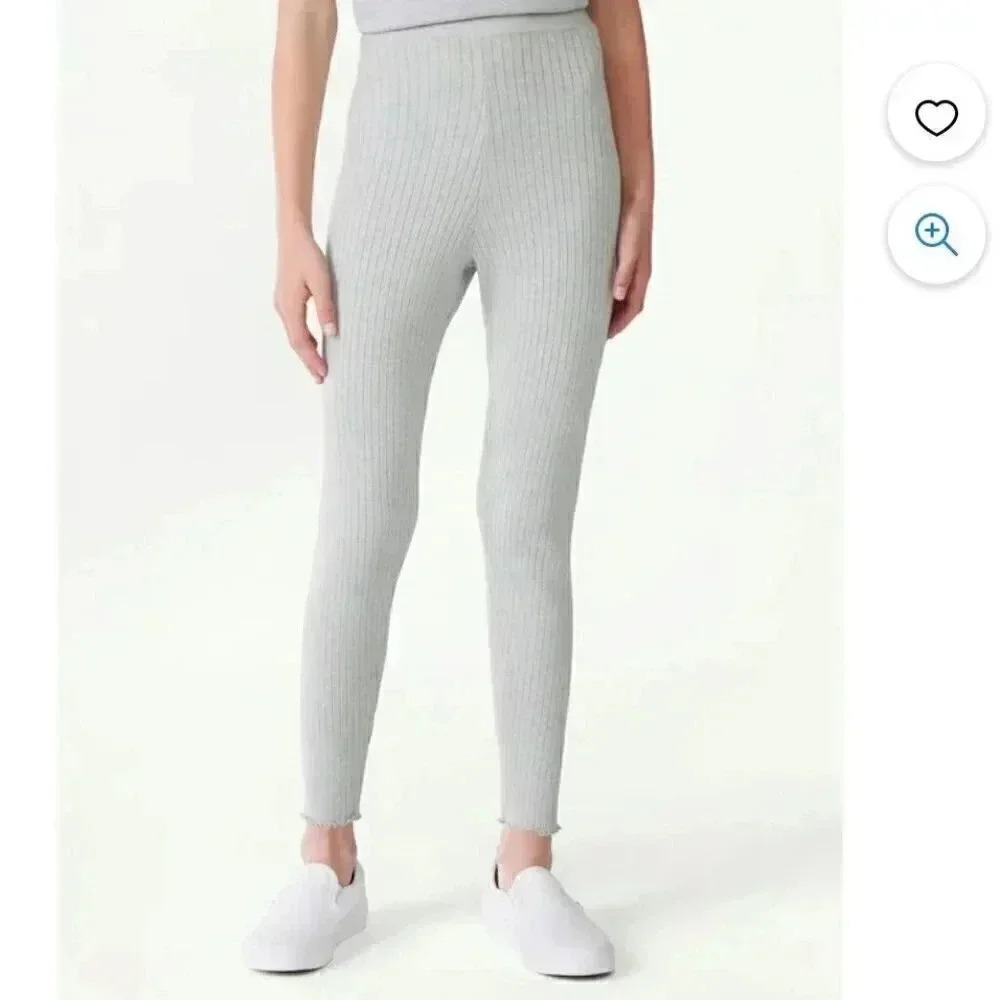 2/$30 Free Assembly Size Large 10/12 Girls Sweater Legging Gray Athleisure